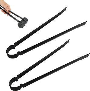 Pinces à <span class=keywords><strong>charbon</strong></span> à long manche, accessoires pour <span class=keywords><strong>barbecue</strong></span>, pinces résistantes à la chaleur pour la cuisine en plein air - Product Image 1