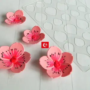 TX Cetakan Coklat Stensil Sakura Pembuat Bunga Buatan Tangan Alat Panggang Muffin untuk Cetakan Coklat Alat Dapur Dekorasi Pemasok