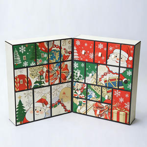 Coffret Cadeau <span class=keywords><strong>Femme</strong></span> Calendrier de l'Avent de Noël 24 Jours avec Tiroirs, Vide, pour Cosmétiques et Maquillage - Product Image 3