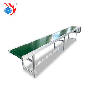 Özelleştirilmiş yüzey boyutu Pvc bant konveyör sistemi gıda sınıfı konveyör bant malzemesi yatay yassı bantlı taşıyıcı makinesi - Product Image 3