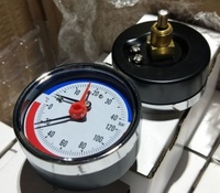 Thermo-Manomètre Manomètre Thermomanomètre Pour la mesure mécanique de la pression et de la température