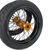Ensemble de roues et pneus Supermoto de 17 pouces pour Surron Ultra Bee 110/70-17 140/60-17 Moto électrique tout-terrain