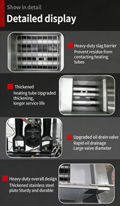 業務用厨房機器 ステンレス製 液化ガス/天然ガス式 フライヤー - Product Image 5