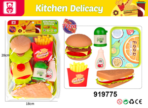 Jouets en plastique pour hamburgers, modèle <span class=keywords><strong>de</strong></span> restauration rapide, ensemble <span class=keywords><strong>de</strong></span> cuisine, <span class=keywords><strong>jeux</strong></span> pour enfants - Product Image 2