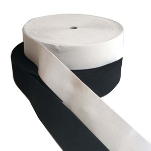 Chất lượng cao ban nhạc đàn hồi 5cm Độ kín màu đen hoặc trắng nhà sản xuất cung cấp nylon mềm đàn hồi Webbing - Product Image 1