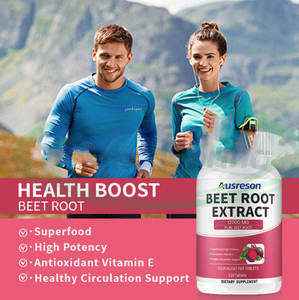 VitaSpring Tabletas de extracto de remolacha orgánica Píldora de raíz de remolacha Suplementos dietéticos naturales Tableta de raíz de remolacha roja - Product Image 3