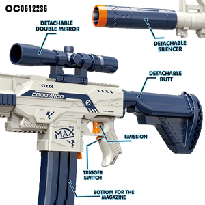 बच्चों के साथ शूटिंग बिजली बैटरी संचालित सॉफ्ट बॉल बंदूक खिलौना 36pcs बुलेट - Product Image 3