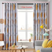 Fabricant Amity Vente en gros Rideaux occultants pour fenêtres géométriques Nordic INS Simplicity Print Home Decoration Grommet Curtains