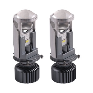 Sanvi New <b>H4</b> LED Mini Projector Lens Headlight Bulbs Automobile Led Light Bulb 6000k Focused Light Plug Play Car LED Lights Lamp - Product Image 2