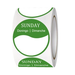 Set di etichette settimanali multicolori, etichette a rotolo impilabili per la gestione del tempo e l'organizzazione - Product Image 5