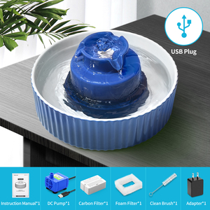 Petwant 2.1L 3 Dòng Nước Khác Nhau Gốm Tự Động Mèo Chó Pet Máy Rút Nước Bằng Gốm - Product Image 2