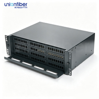 OEM Panneau de brassage fibre optique 3U 19 pouces 96 cœurs LC SC ST FC avec tiroir coulissant noir ODF pour armoire de centre de données