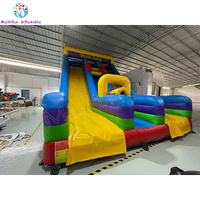 Glissière gonflable de matériel de PVC de double ruelle superbe des produits gonflables de Tongle grande
