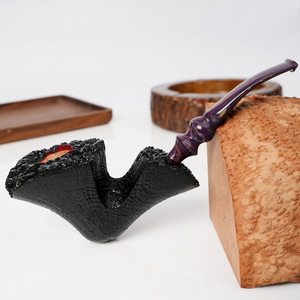 Briarwood Smoking Pipe Bent Type Handmade Solid Wood Tobacco Pipe For Men Personal Gift - Product Image 3
