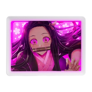 Envío Directo, Lámpara de Anime Personalizada, Caja de Luz de Anime, Regalo, <span class=keywords><strong>Demon</strong></span> <span class=keywords><strong>Slayer</strong></span>, One Piece, <span class=keywords><strong>Manga</strong></span> Japonés, Lámpara Nocturna USB 3D, Artículos de Regalo - Product Image 1