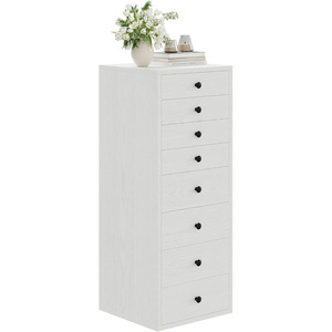 <span class=keywords><strong>Commode</strong></span> moderne à 8 tiroirs pour chambre à coucher <span class=keywords><strong>Commode</strong></span> en bois étroite et haute avec organisateurs de rangement - Product Image 1