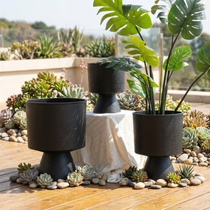 <span class=keywords><strong>Vaso</strong></span> per <span class=keywords><strong>Fiori</strong></span> in Plastica Moderno a Forma di Trofeo di Alta Qualità, Durevole ed Ecologico per Interni/Esterni CUP003-3 per Piante e <span class=keywords><strong>Fiori</strong></span> Domestici - Product Image 1