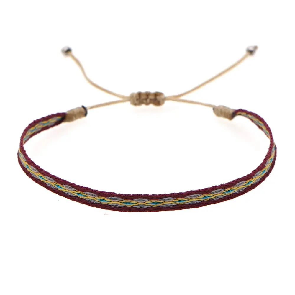 Bracelet bohemian style Colombian Nepali ethnic style webbing hand-woven bracelet
