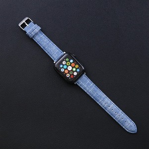 <span class=keywords><strong>Bracelet</strong></span> en <span class=keywords><strong>cuir</strong></span>, denim et toile pour <span class=keywords><strong>Apple</strong></span> <span class=keywords><strong>Watch</strong></span> Series 9 8 7 6 <span class=keywords><strong>SE</strong></span> 5 4, <span class=keywords><strong>bracelet</strong></span> en jean, 38 40 41mm 42 44 45 49mm, ceinture souple - Product Image 4
