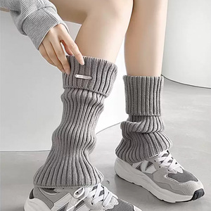 OEM Custom Women's Knee High Leg <strong>Warmers</strong> Acrylic Winter <strong>Boot</strong> <strong>Cuff</strong> Knitted Leg <strong>Warmer</strong> One Size Fits All