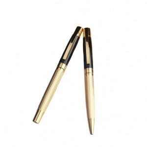 High Quality Luxury Premium Rotary Ballpoint <b>Pen</b> Plated in <b>Gold</b> Promotional With Custom Logo Gift for Business - Product Image 2