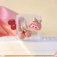 Jolie Housse de Protection Rose pour Chargeur iPhone 18/20W US Original, Étui Protecteur, Enrouleur de Câble et Accessoires Téléphoniques
