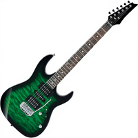 Custom Series G1195 Electric Guitar-Transparent Emerald Burst with Maple Fretboard Back/Side Neck