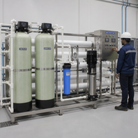 Système de purification d'eau par osmose inverse pour puits, 1000 LPH, sur châssis