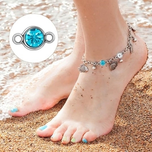 12mm simpul ganda berlian imitasi konektor pesona untuk Anting Kalung Gelang gantungan kunci kerajinan Aksesori membuat perhiasan - Product Image 5