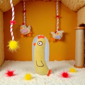 Jouets interactifs pour chat en forme d'animaux de dessin animé, amusants pour chaton, chat, jouet à mâcher pour chat, jouet de dentition, jouet de jeu - Product Image 4