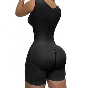 Faja colombienne grande taille avec fermeture éclair et crochets, rehausseur de fesses, gaine amincissante post-partum XS-3XL - Product Image 3