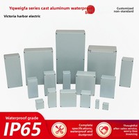 Boîtiers de jonction étanches IP66 en aluminium moulé pour extérieur, vendus par le fabricant, avec bouton-poussoir métallique, pour usage intérieur/extérieur