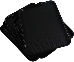 ถาดเสิร์ฟเมลามีนสีขาวดำเรียบง่ายทันสมัยแข็งแรงทนทานขายส่งหลายขนาด - Product Image 1