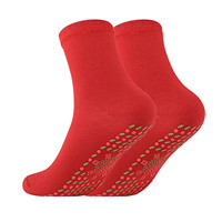Chaussettes d'acupression auto-chauffantes Tourmaline Chaussette de santé Massage des pieds Fourniture de soins de santé chauffante