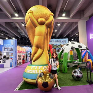 Trofeo de Fútbol Inflable Gigante, Réplica de Trofeo de la Copa <span class=keywords><strong>Mundial</strong></span> Inflable, Accesorio Publicitario para Exteriores - Product Image 1