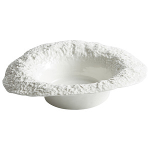 Céramique Texture Roche Blanche Grande <span class=keywords><strong>Assiette</strong></span> À Salade Assiettes À Soupe Aux Champignons Ménagers Club Restaurant Assiettes À Manger Profonde - Product Image 6