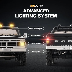 FMS 1:18 FCX18 II Ford F-100 Camioneta RC, Modelo de Auto Todoterreno a Control Remoto, Sin Escobillas, RTR, F100 Negro (Distancia entre Ejes de 199 mm) - Product Image 3