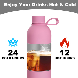 Gobelet sous vide 500ml 750ml 1000ml Bouteilles d'eau réutilisables en acier inoxydable en métal étanches pour les voyages, les sports, la salle de sport et l'extérieur - Product Image 2