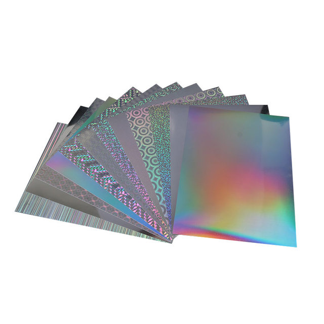 Hot Sale New Product Customized Rainbow Laser Printing Hologram PVC Plastic Sheet for Making Card