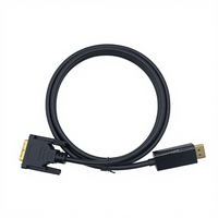 COMTON DisplayPort ke Port tampilan kabel DVI ke DVI kabel Male ke Male untuk Monitor Desktop Laptop proyektor