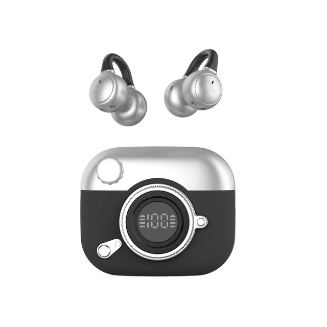 Clip-on TWS Earbuds LED Digital Display Bluetooth Earphones Wireless Earbuds Noise Cancelling Ear Hook Wireless Earbuds