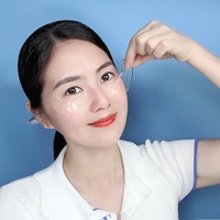 Patchs Hydrogel Contour des Yeux Véganes Effet Pailleté à l'Acide Hyaluronique et au Rétinol, Anti-rides, Anti-cernes et Anti-poches, Marque Blanche