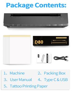 Impresora de Plantillas para Tatuajes Inalámbrica y Portátil con 10 Hojas de Papel de Transferencia, 203dpi, Compatible con Smartphones/Tabletas, para Artistas - Product Image 5