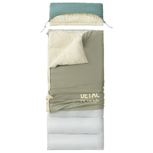 Beishanlang Sleeping Bag Adult Rectangular Fleece Warm Windproof Outdoor Camping Single Double Size All Seasons - Product Image 2