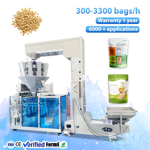 High Speed Automatic Premade <b>Bags</b> Pouch Doypack Machine for Soy Corn Rice <b>Wheat</b> Grain Food Filling Sealing Packaging Equipment - Product Image 1