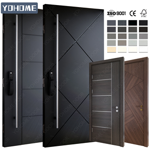 Fabricant de source chinoise <span class=keywords><strong>porte</strong></span> extérieure de sécurité en <span class=keywords><strong>acier</strong></span> noir <span class=keywords><strong>porte</strong></span> extérieure avec <span class=keywords><strong>cadre</strong></span> en <span class=keywords><strong>acier</strong></span> conception de <span class=keywords><strong>porte</strong></span> principale en <span class=keywords><strong>acier</strong></span> inoxydable - Product Image 5