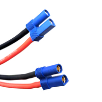 Kabel Daya Silikon 10AWG EC5 dengan Fuse Holder 50A, Kabel Jump Starter Mobil dengan Terminal Tipe-U, Panjang Dapat Disesuaikan