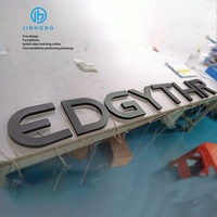 Enseigne LED Programmable Qualité Supérieure, Lettres 3D Découpées au Laser, Acier Inoxydable, Panneau Imprimé, Logo Acrylique en Gros