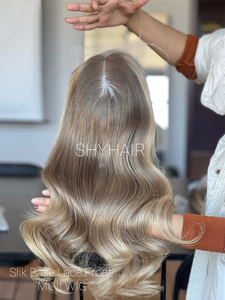 Minipeluca de Diseño de Lujo con Cierre de Encaje de Cabello Humano Virgen Europeo de 8*8 Pulgadas, 130% de Densidad, Sin Pegamento, Color Personalizado, Topper para Mujer - Product Image 3