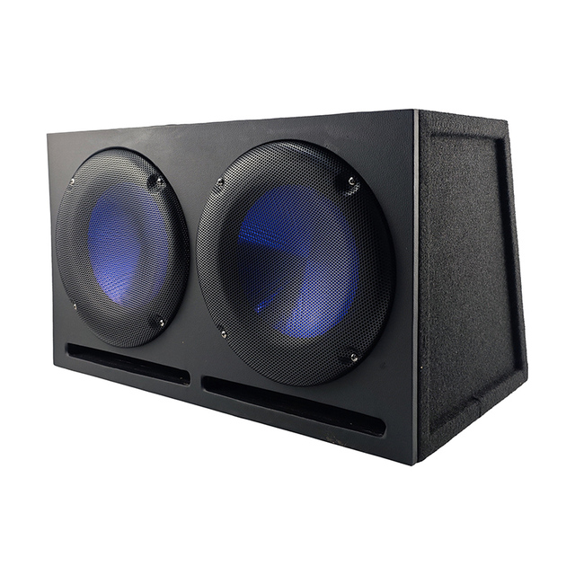 OEM 10 Inch Car Subwoofers Strong Bass Active Dual Subwoofer Speaker Enclosure Wooden 12V Coils Single for Audio Use